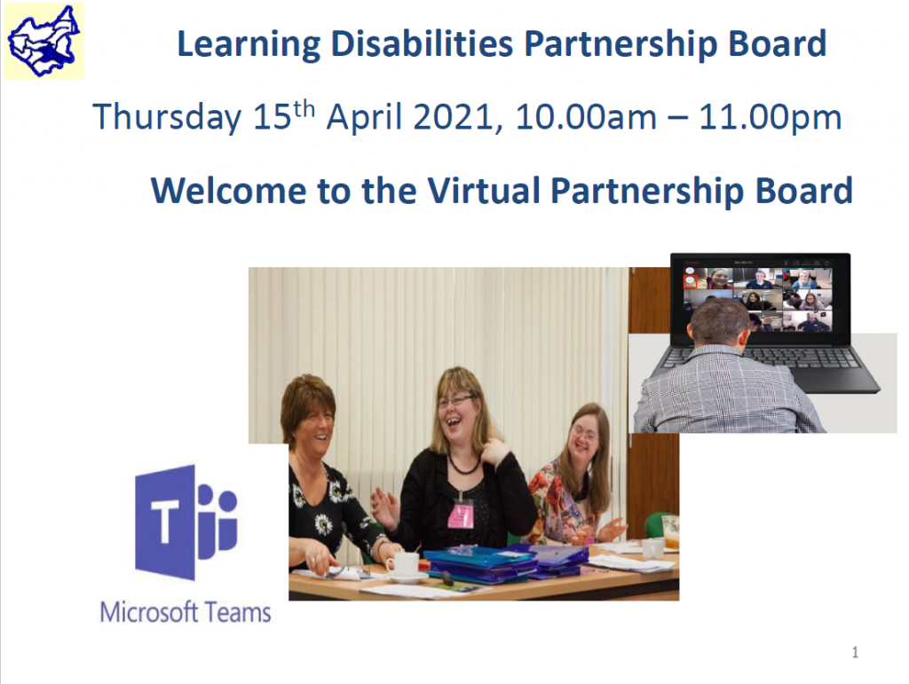 Virtual Partnership Board Presentation 15th April 2021